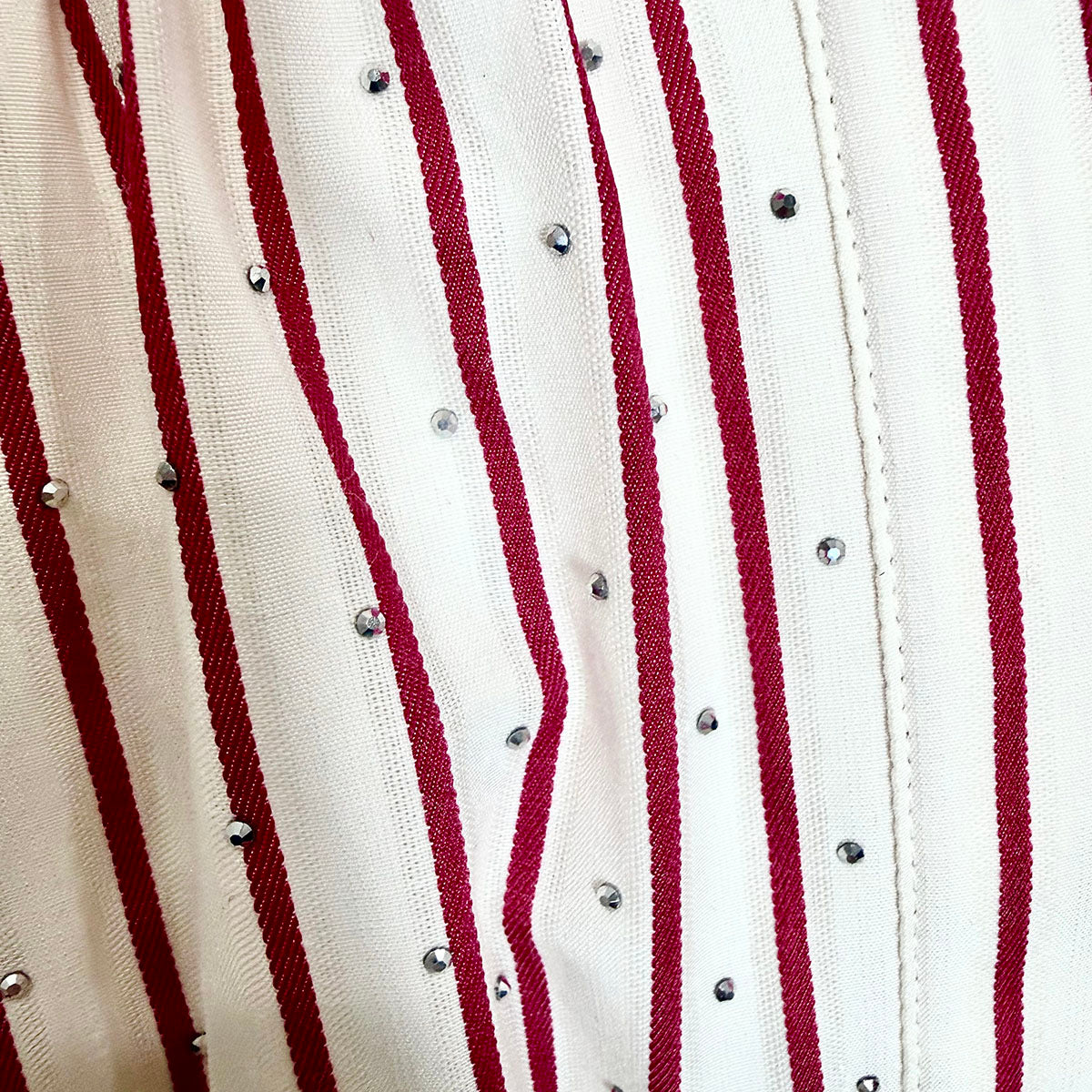 Maje Striped Midi Shirt Dress with Sparkle