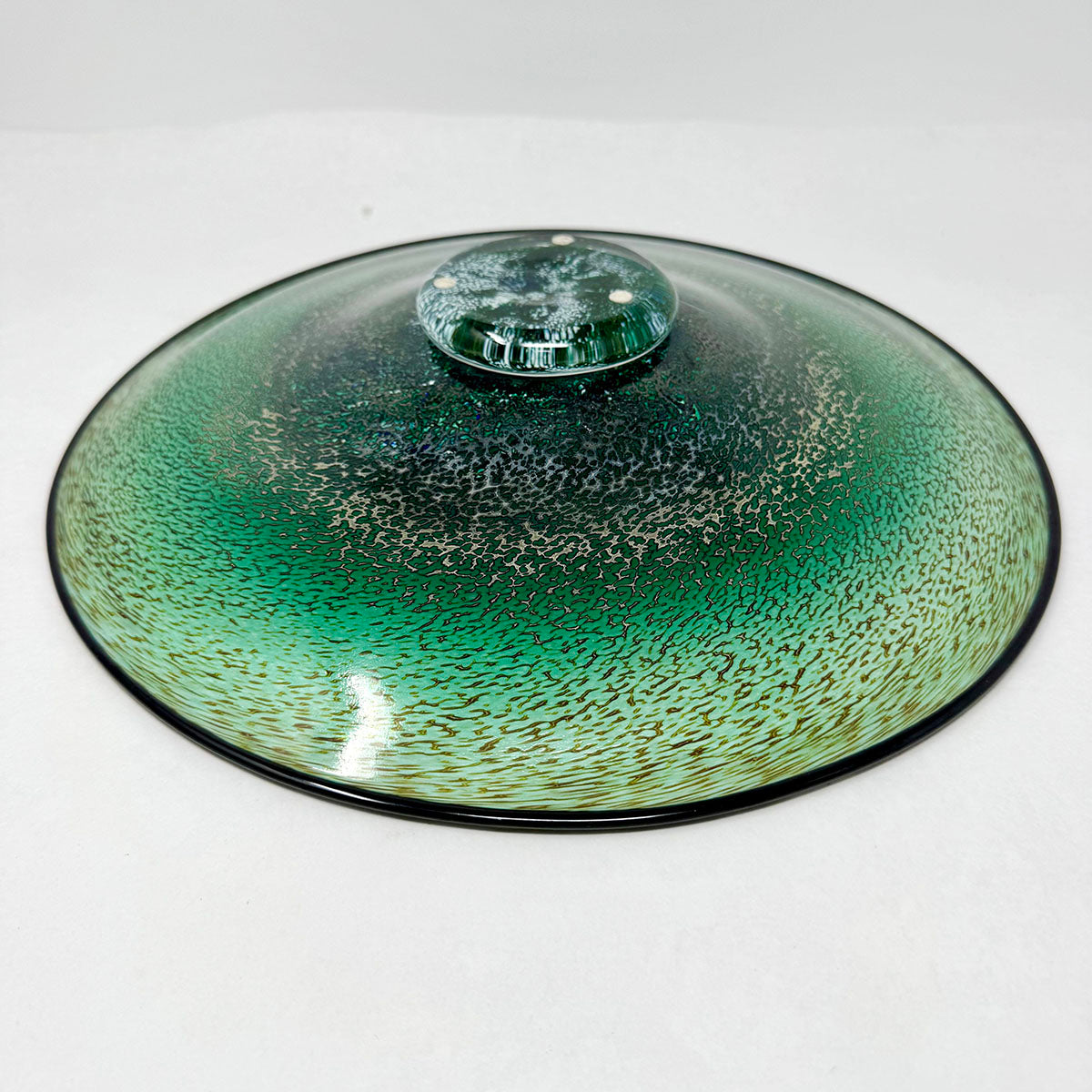 Art Glass Hand Blown disk/platter signed