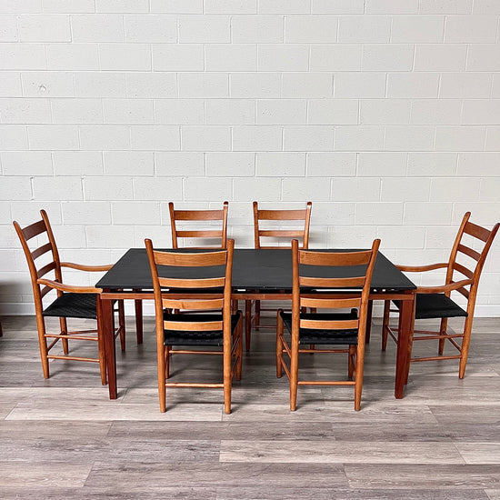 Crate & Barrel Gray Dining Table Set