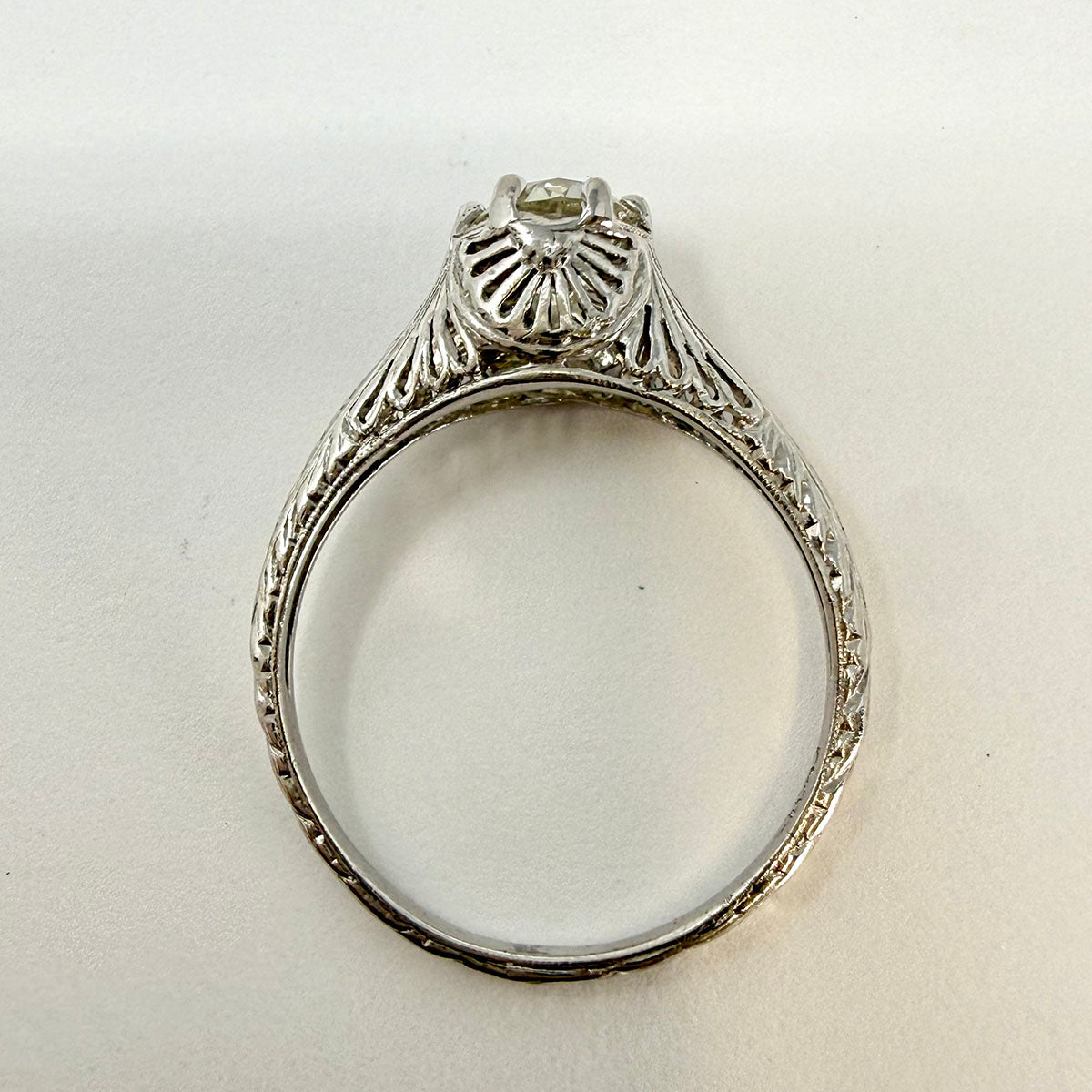 Platinum Ring with 0.81ct Diamond