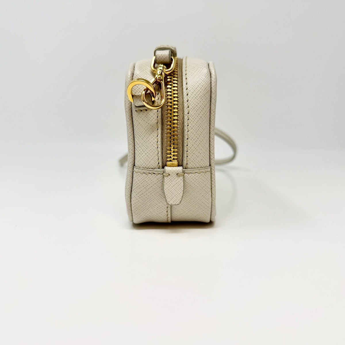 Prada Zip Leather Camera Bag