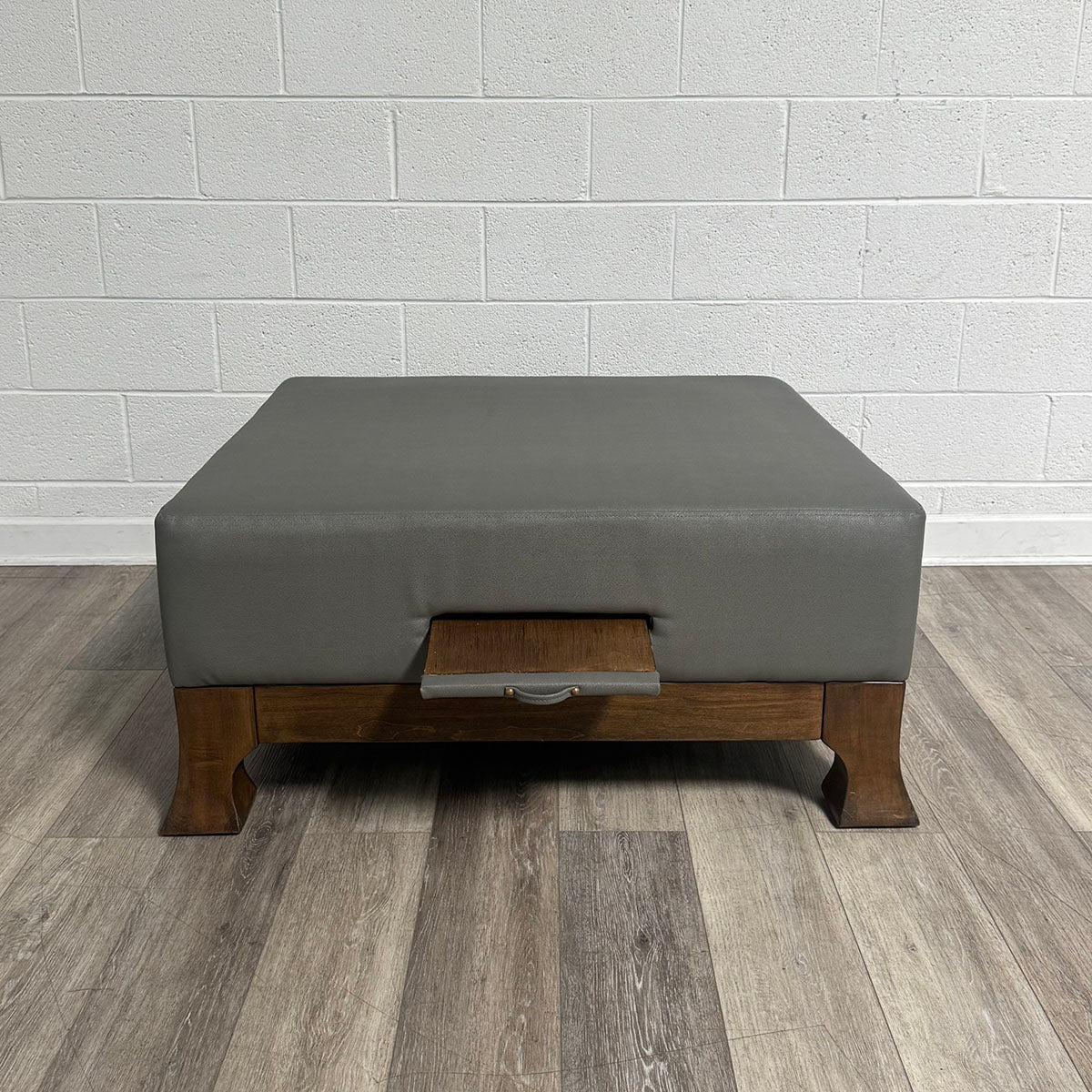 Leather Ottoman