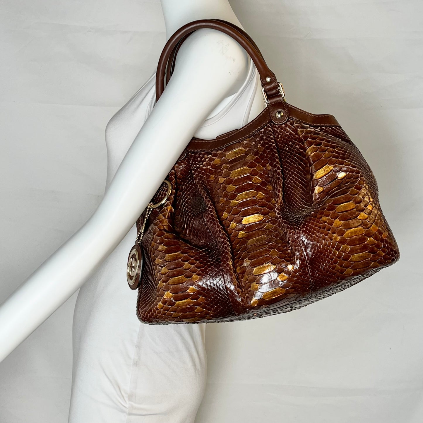 Gucci Python Tote