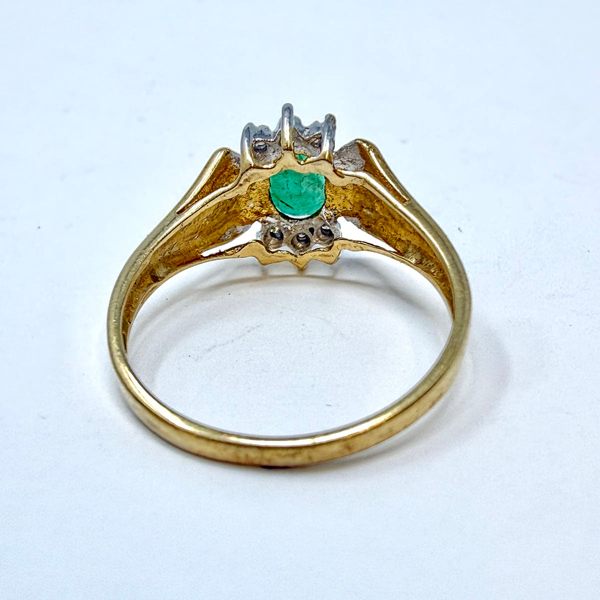 Emerald  and Diamond Ring