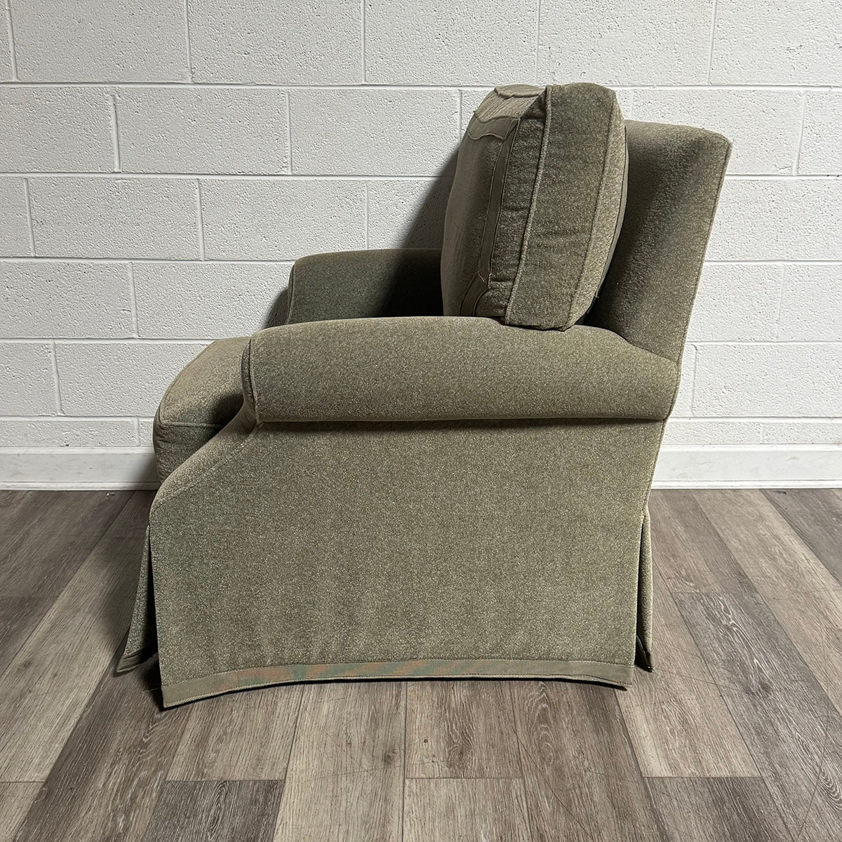 Green Upholstered Accent Chair