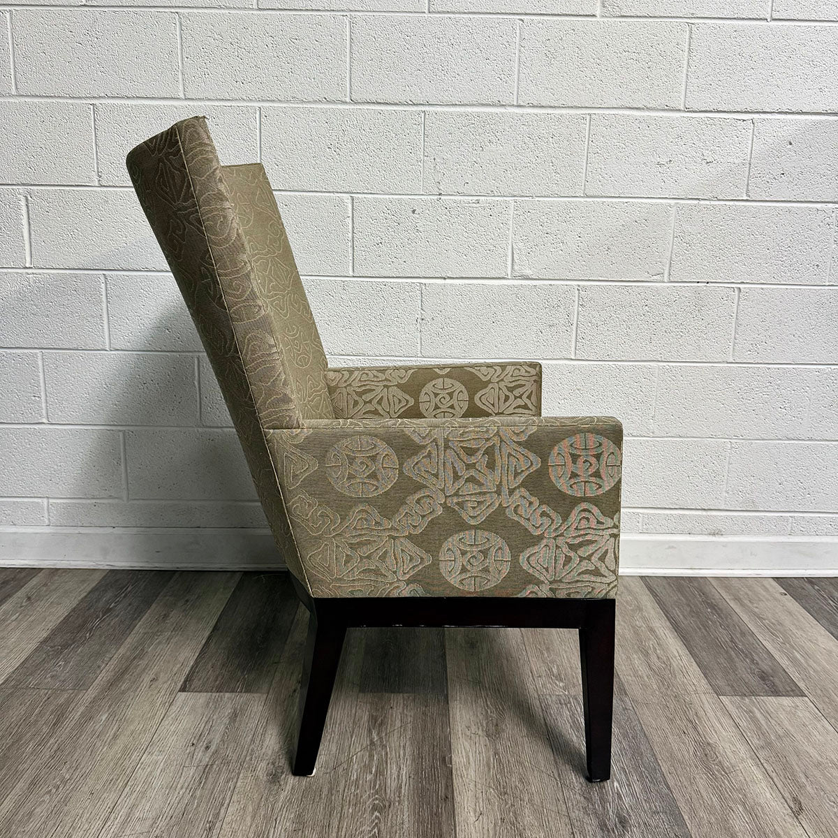 Pair of Highback Upholstered Armchairs