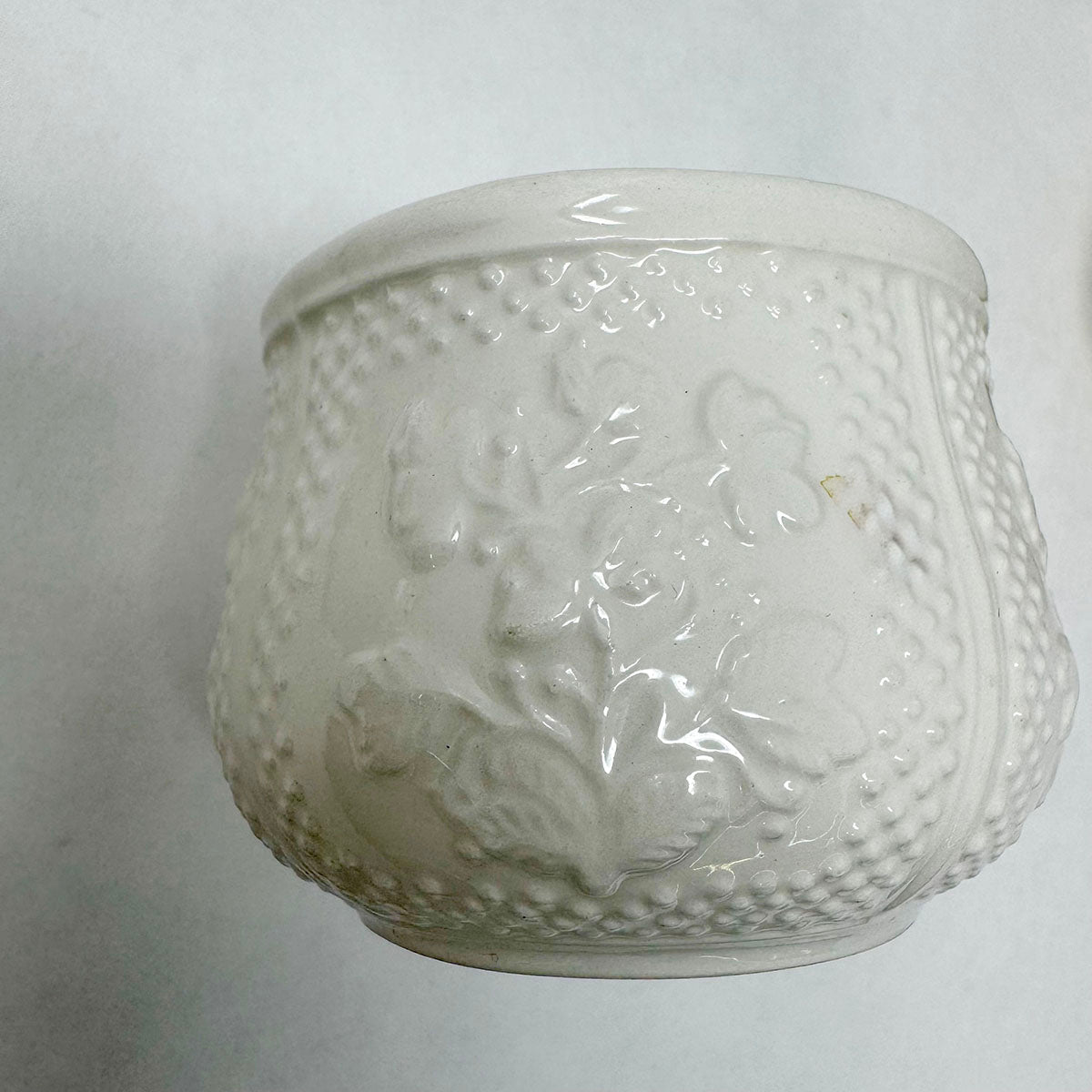 Set of 8 Rosebud Pots De Creme with Tray