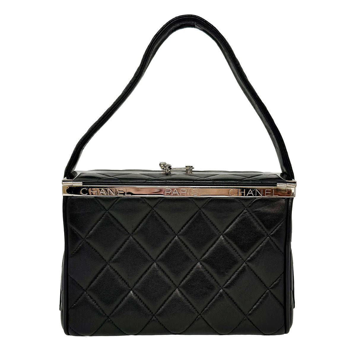 Chanel Vintage Quilted Box Vanity Bag
