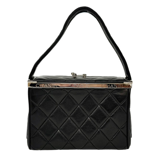 Chanel Vintage Quilted Box Vanity Bag