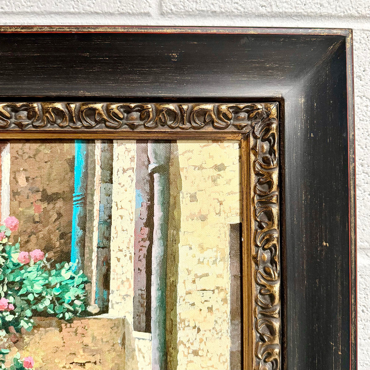 "Front Stoop in Italy" Signed