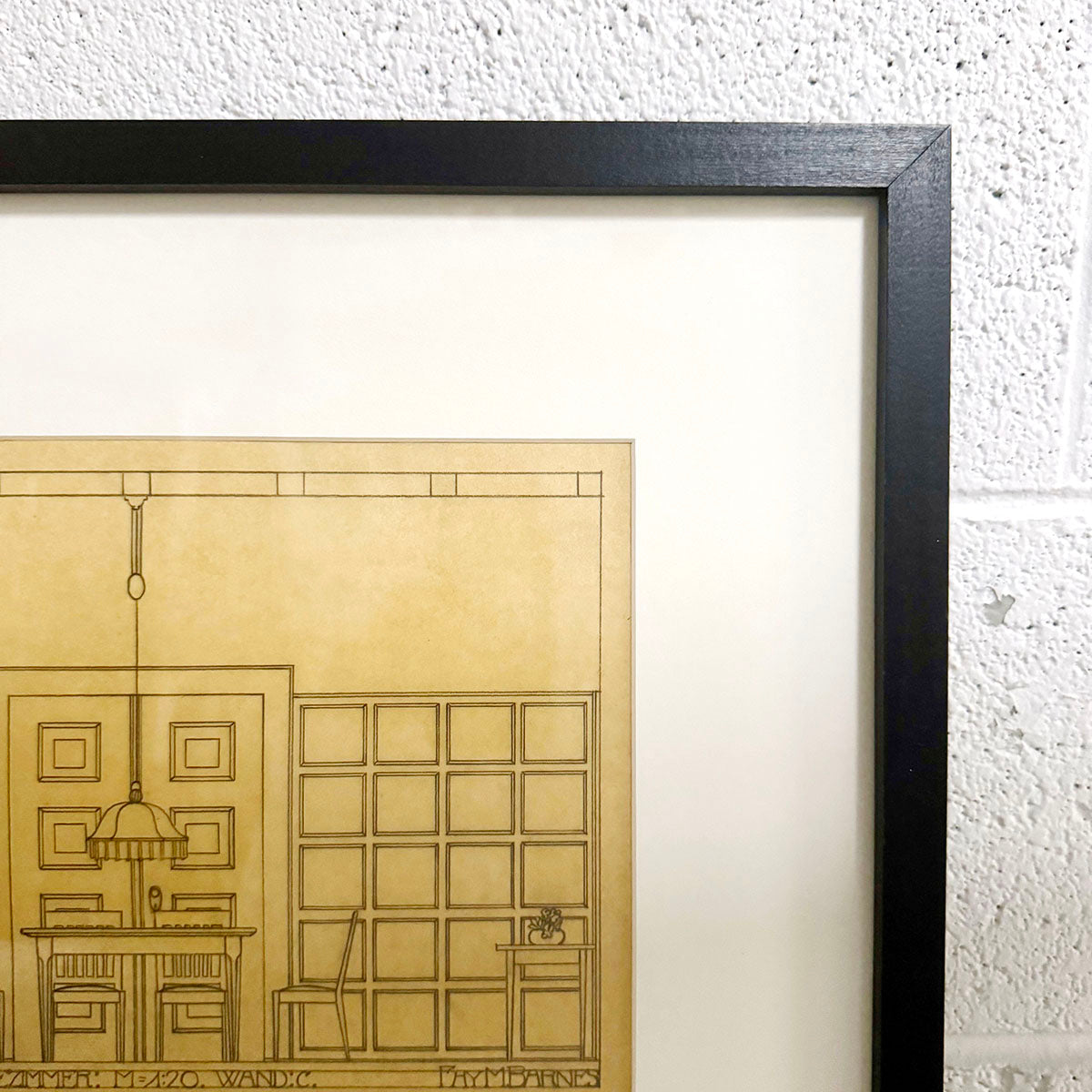 Architectural Drawing of Dining Room