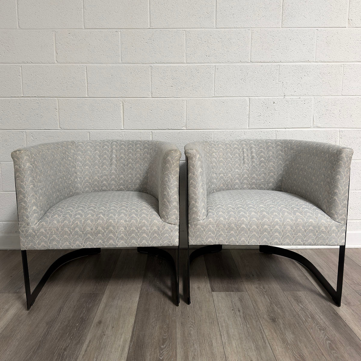 Pair of Curved Back Chairs