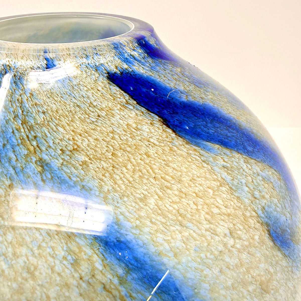 Large Round Glass Vase