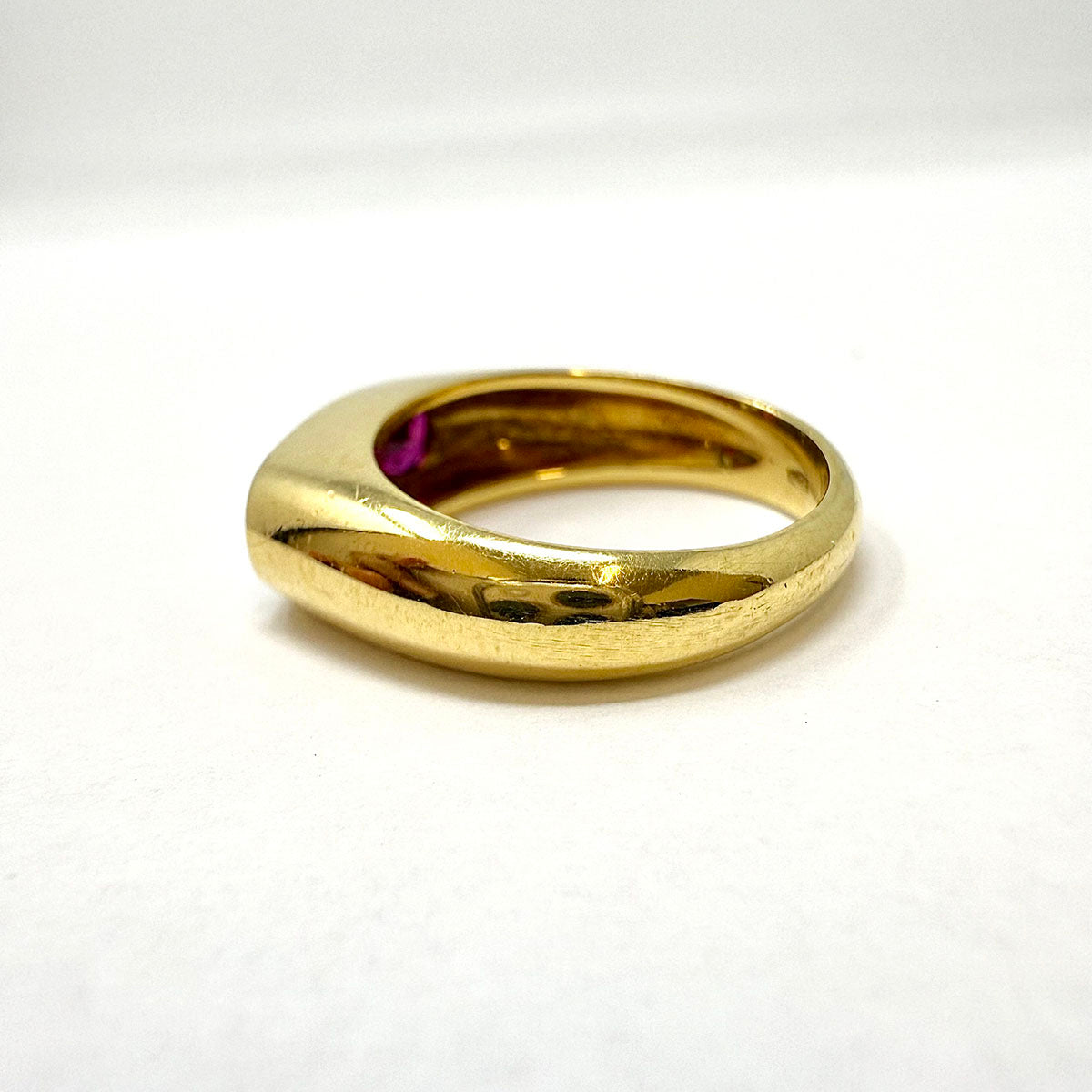 18K Gold Ring with with Diamonds and Rubies