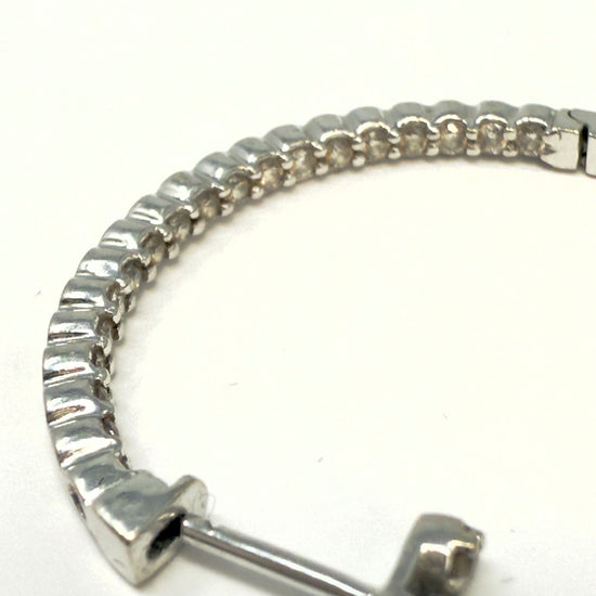 Diamond Hoop Earrings