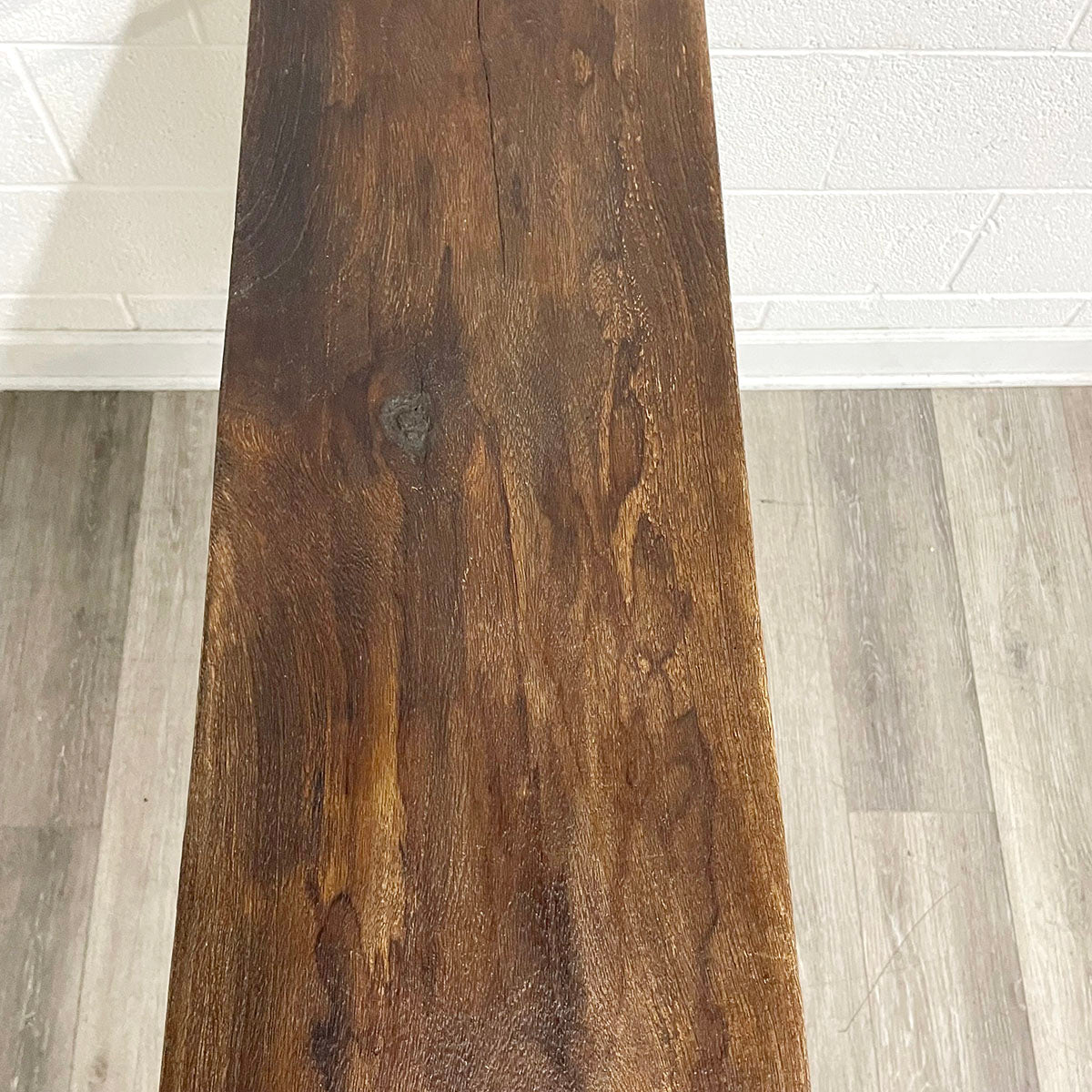 Contemporary Wood and Metal Console Table