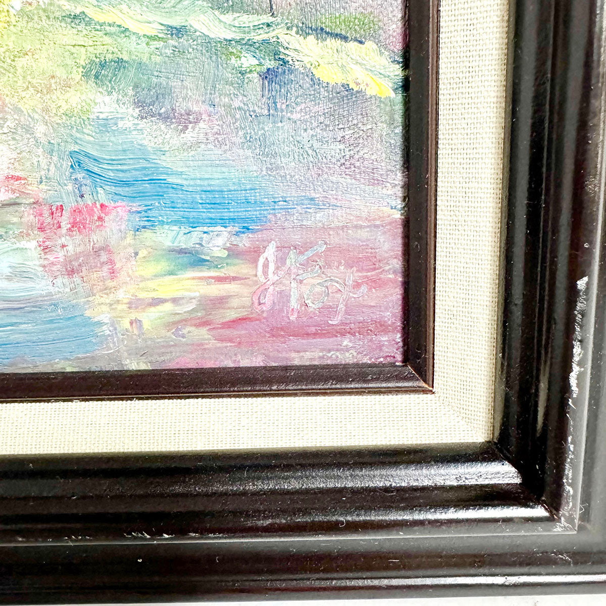Framed Landscape Painting signed