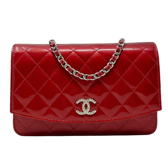 Chanel Patent Brilliant Wallet on Chain