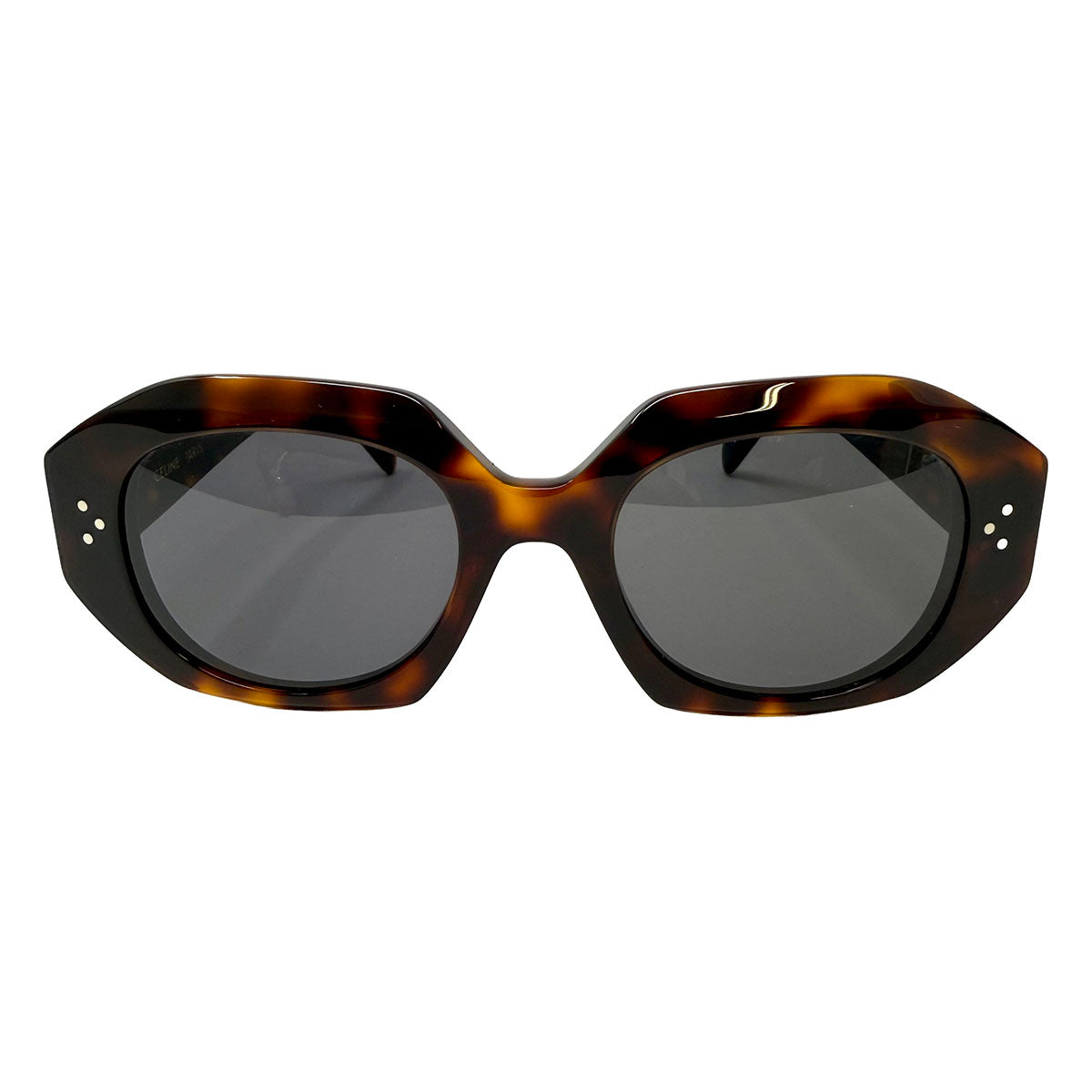 Celine "3 Dots" Square Geometric Shaped Sunglasses