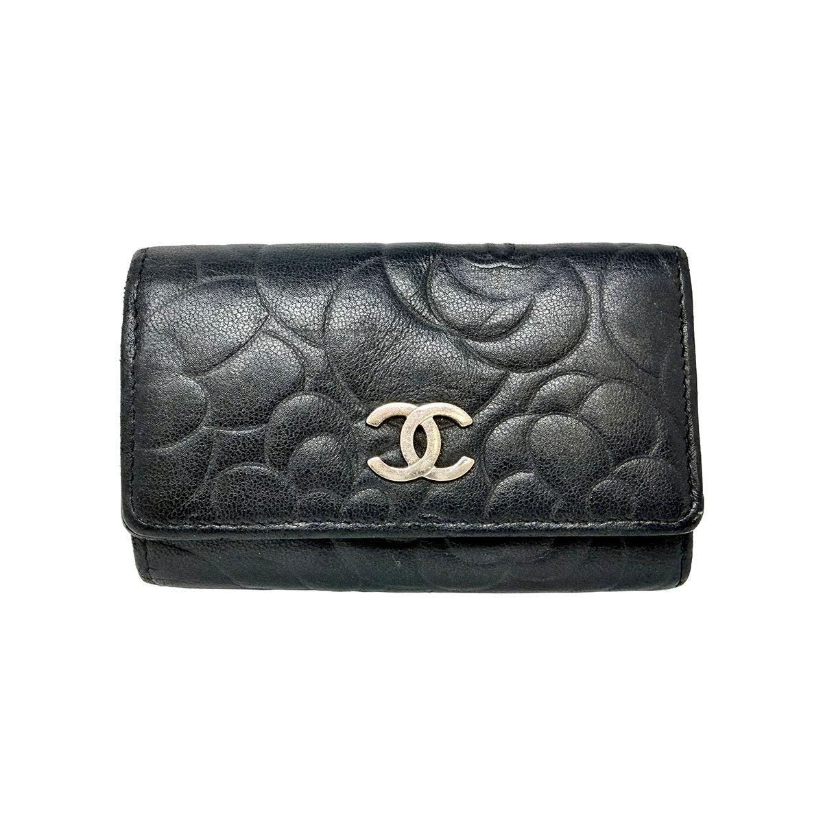 Chanel Camellia Key Case Wallet