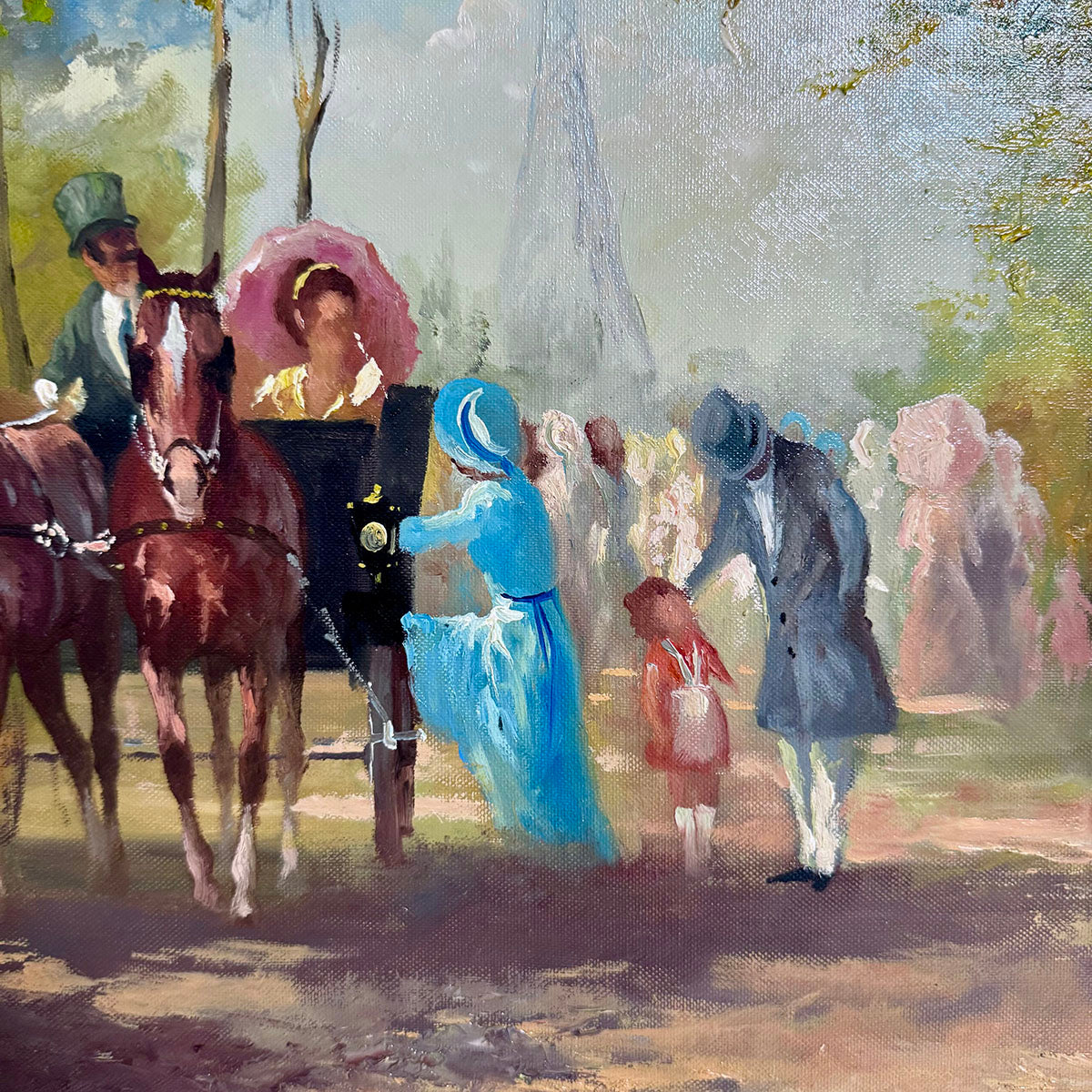 Framed Painting on Canvas signed