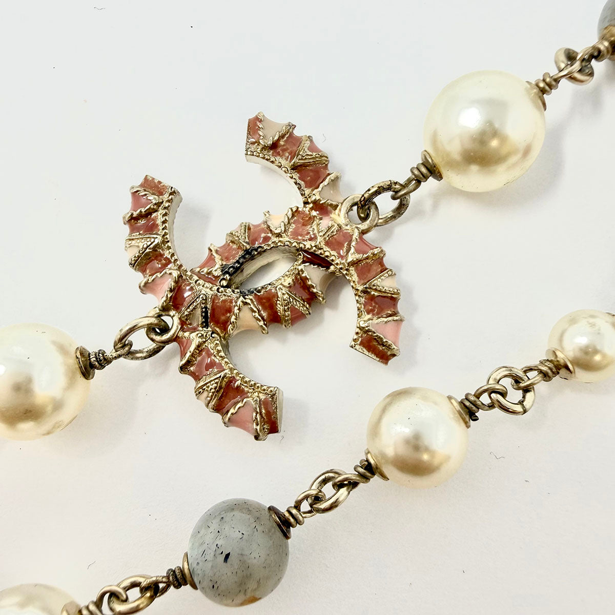 Chanel Double Layered Faux Pearl Necklace