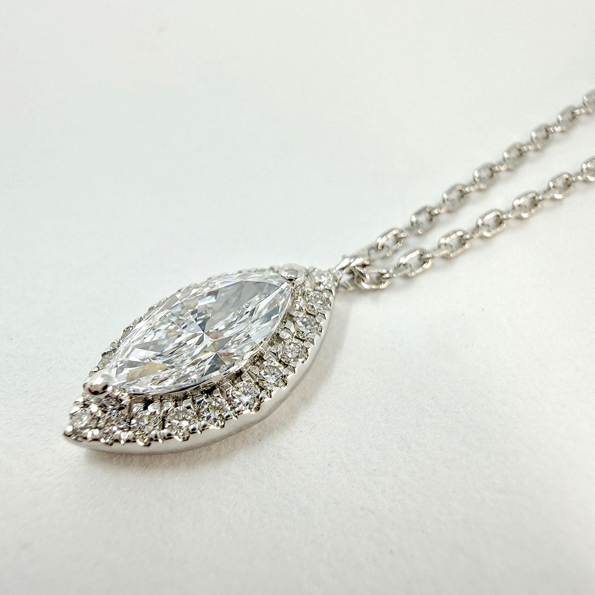 Lab Diamond Pendant Necklace