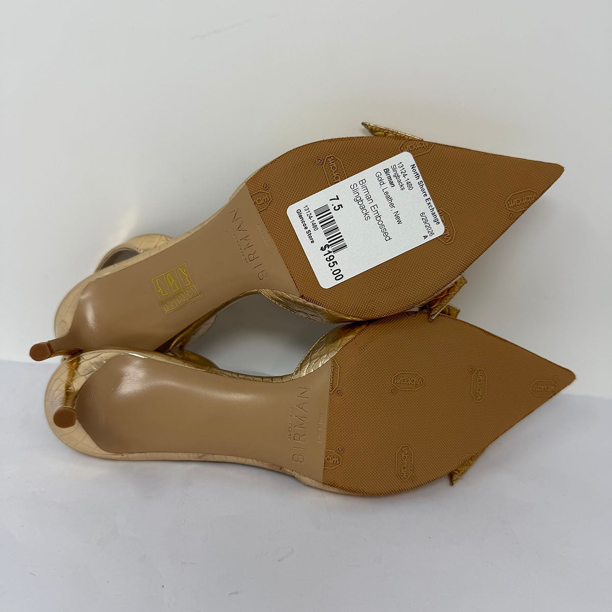 Birman Embossed Slingbacks