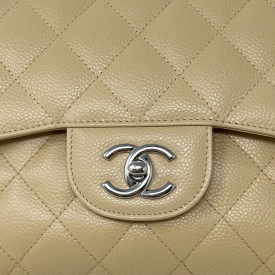 Chanel Classic Jumbo Caviar Double Flap Bag