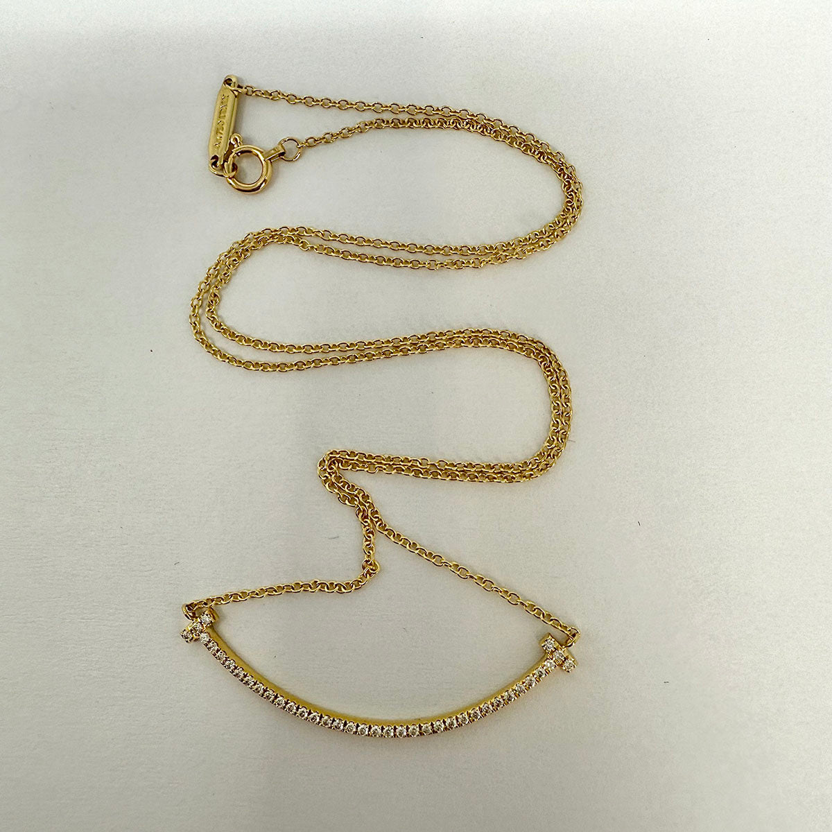 Tiffany & Co.Smile Diamond Pendant  Necklace