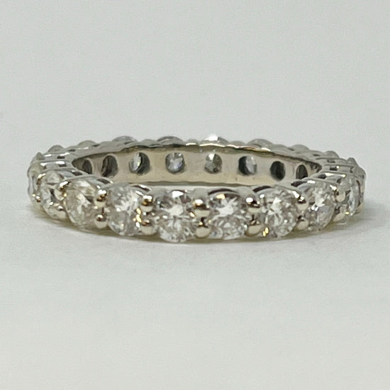 14K White Gold Diamond Eternity Ring