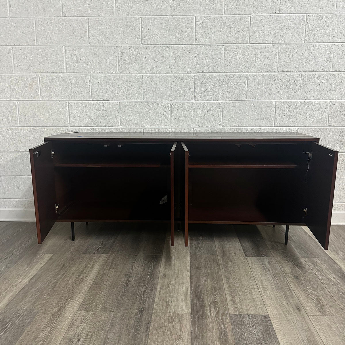 CB2 Wood Media Cabinet