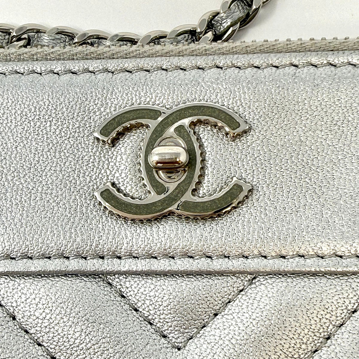 Chanel 2017 - 2018 Metallic Mademoiselle Clutch