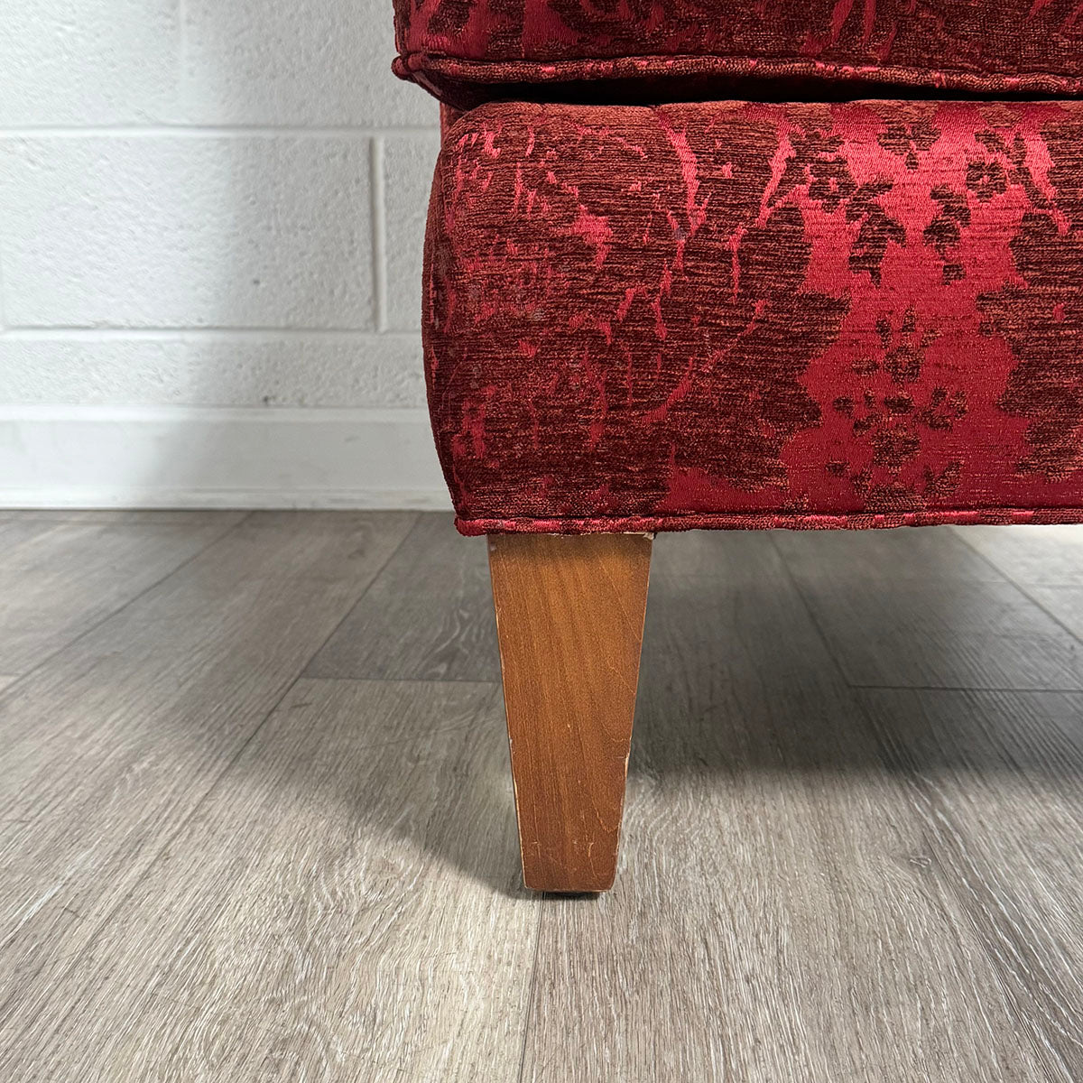 Pair Of Red Upholstered Chairs