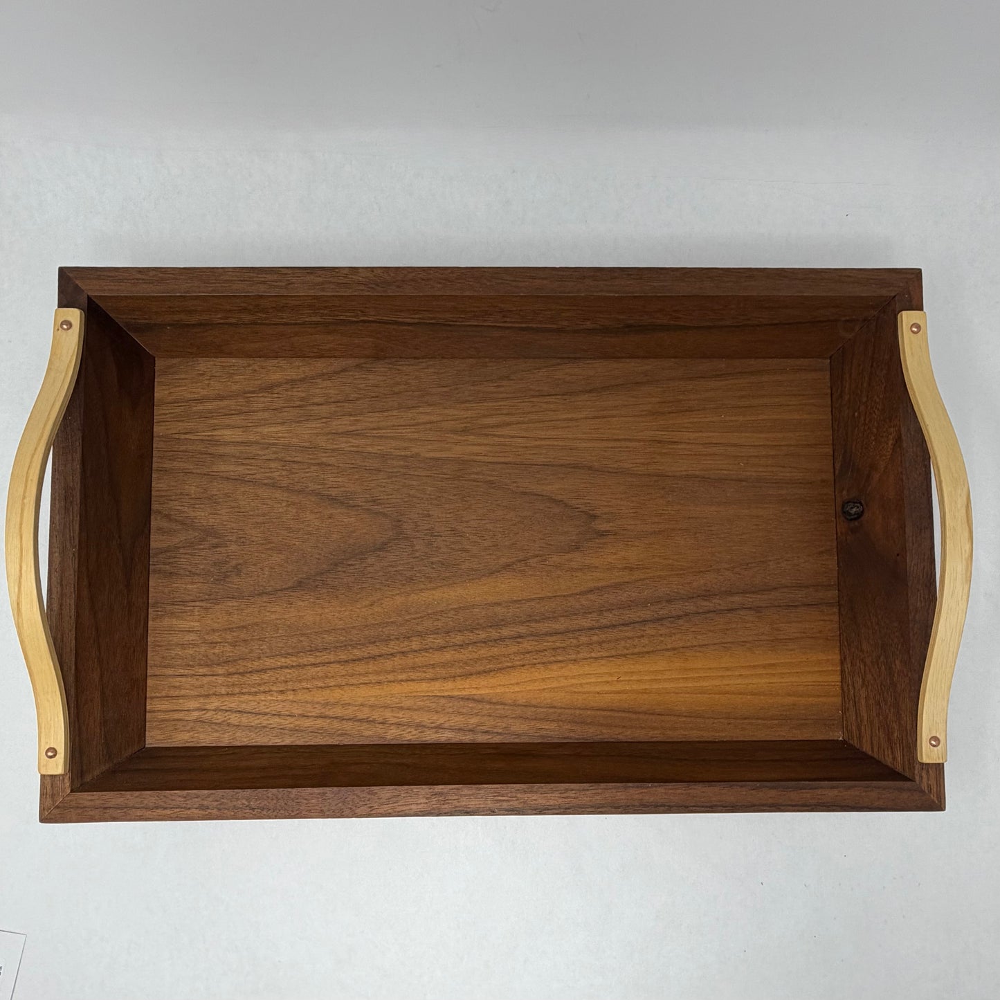 Medium Wood Two Tone Serving Tray