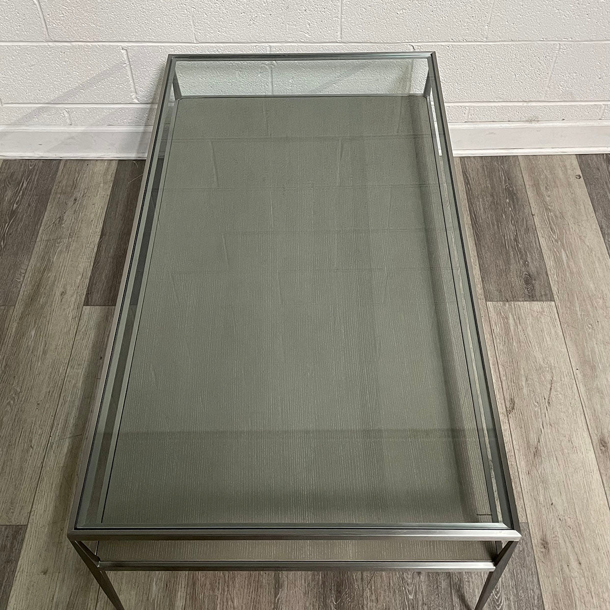 Two-Tiered Glass Coffee Table