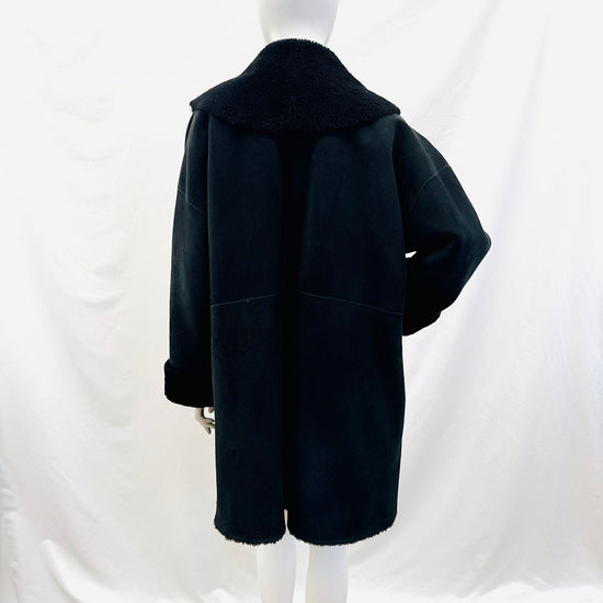 Eskandar Black Shearling Coat