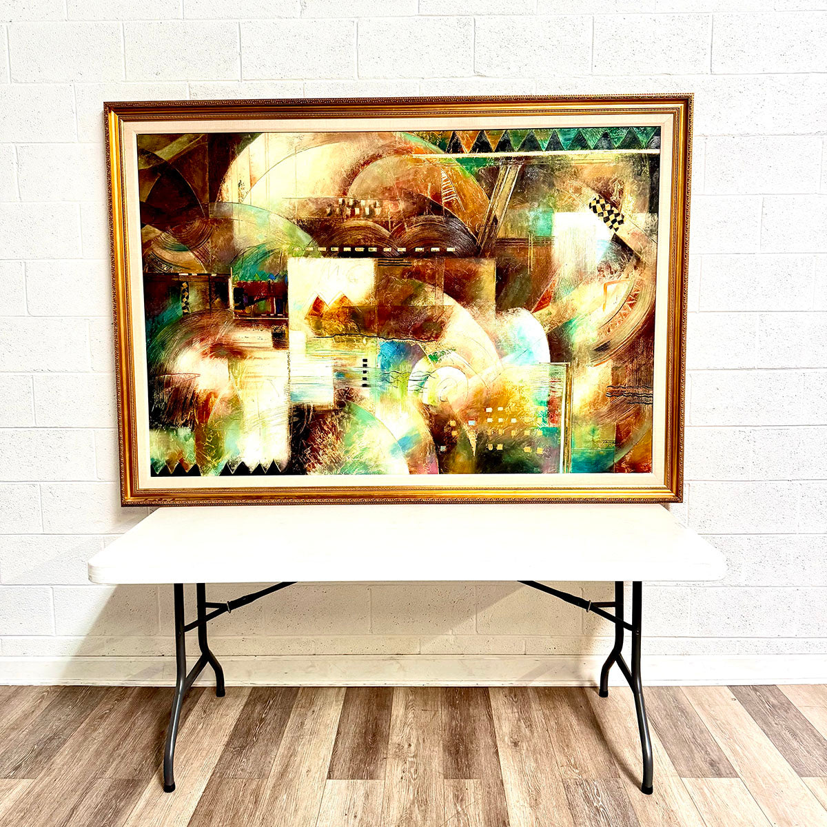 Framed Painting Large Abstract