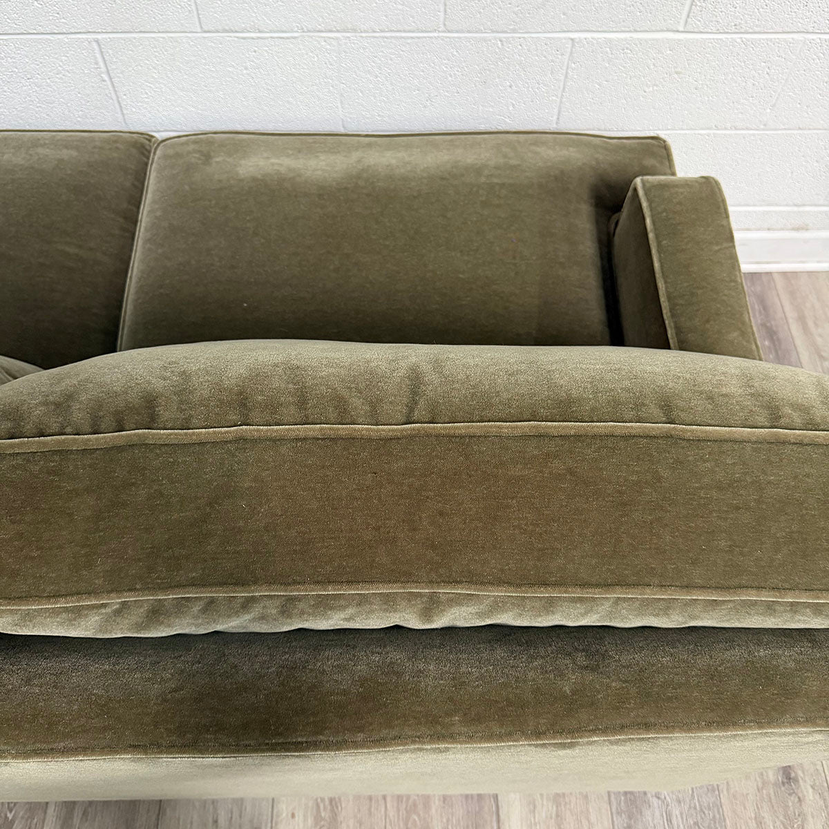 Olive Green 2-Seat Sofa