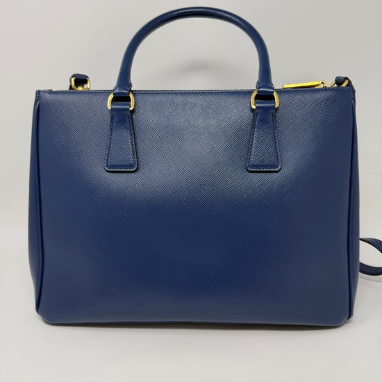 Prada Galleria Saffiano Leather Double Zip Handle Bag