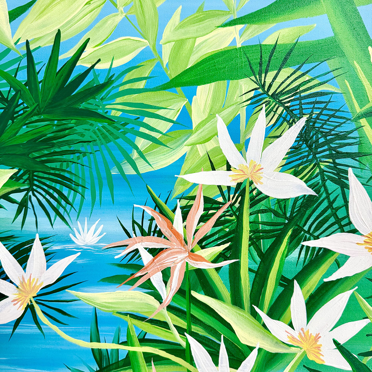 "Tropical Paradise III", Signed
