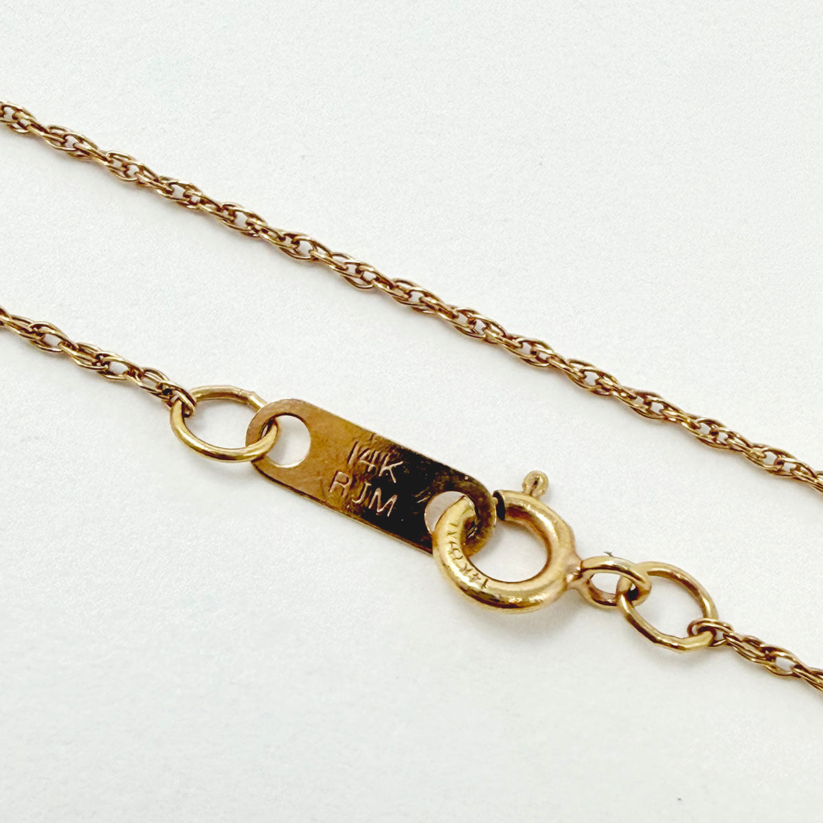 14K Rose Gold Necklace with Diamond Pendant