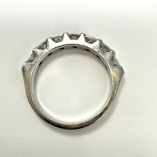 Christopher Platinum Ring with 7 Princess  Diamonds