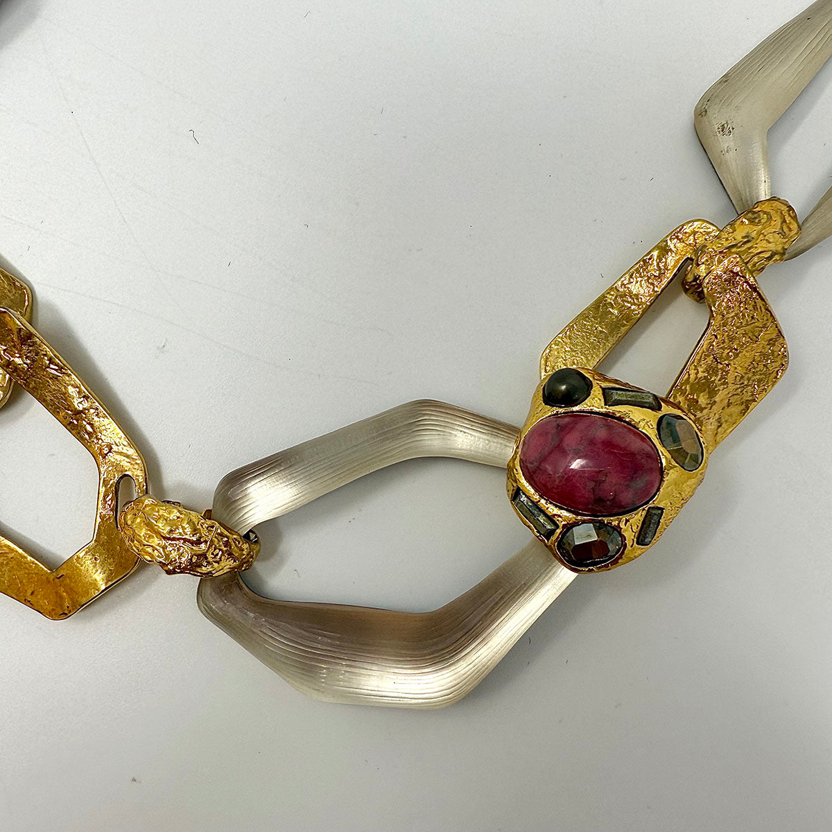 Alexis Bittar Gold-tone and Lucite Necklace