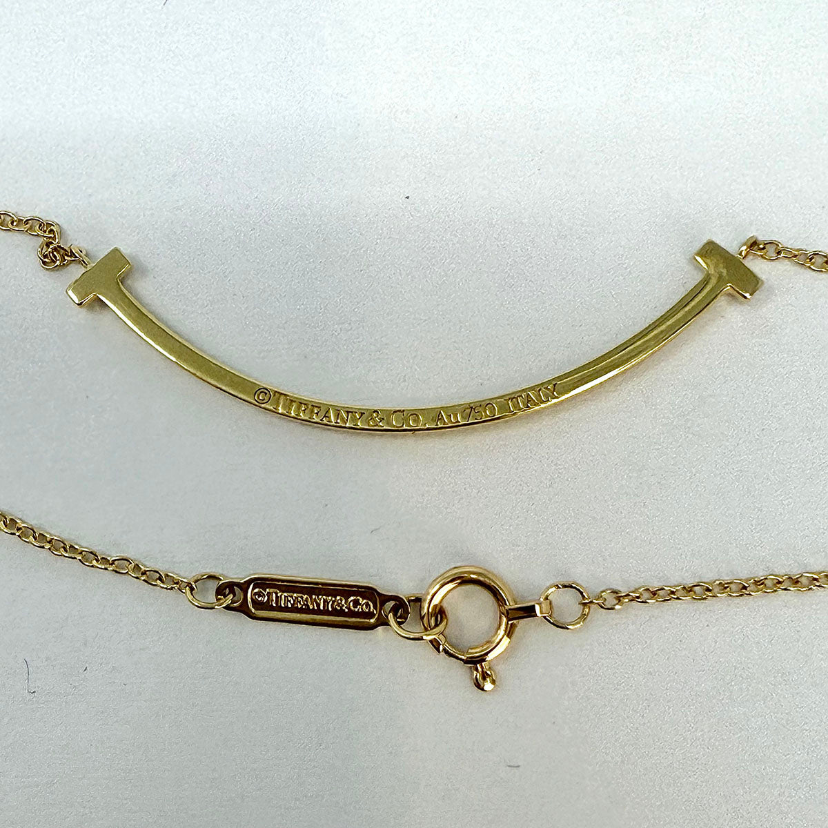 Tiffany & Co.Smile Diamond Pendant  Necklace