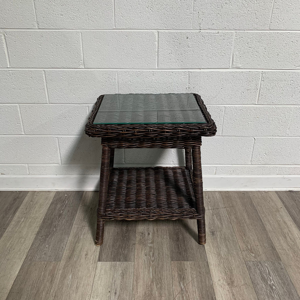 Pair of  Wicker Side Tables