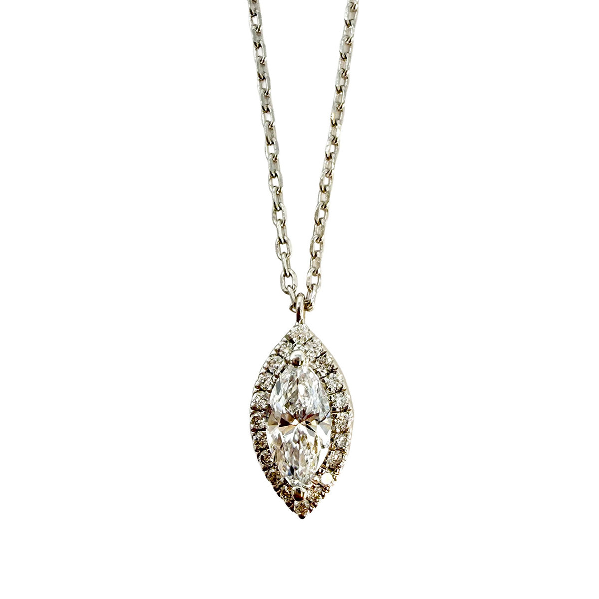 Lab Diamond Pendant Necklace