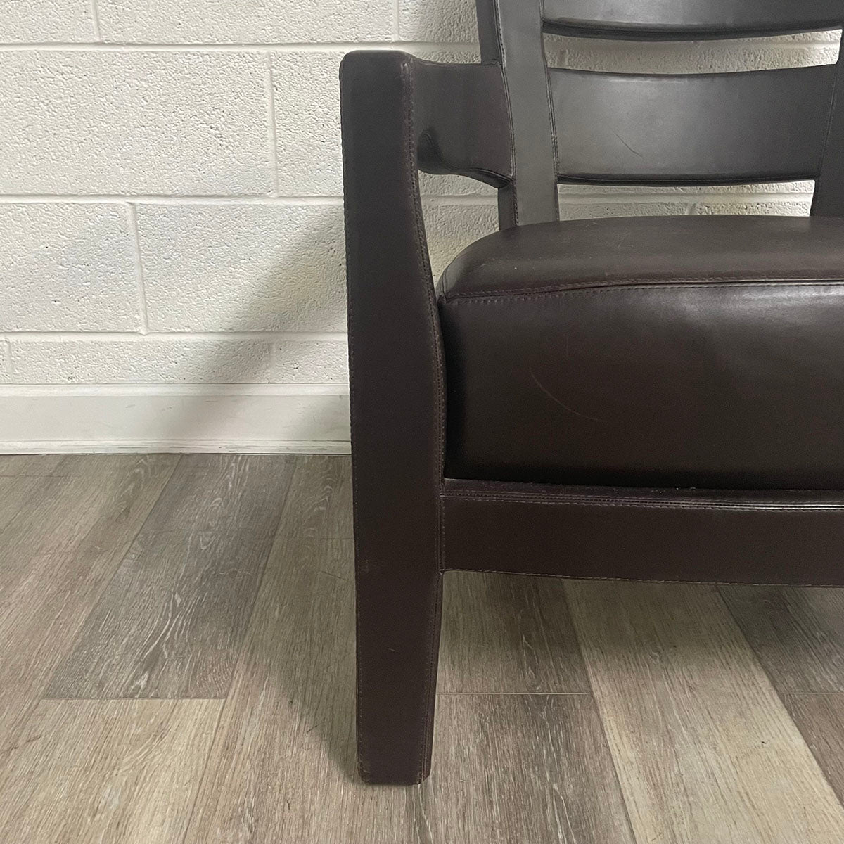 Pair of Brown Leather Chairs