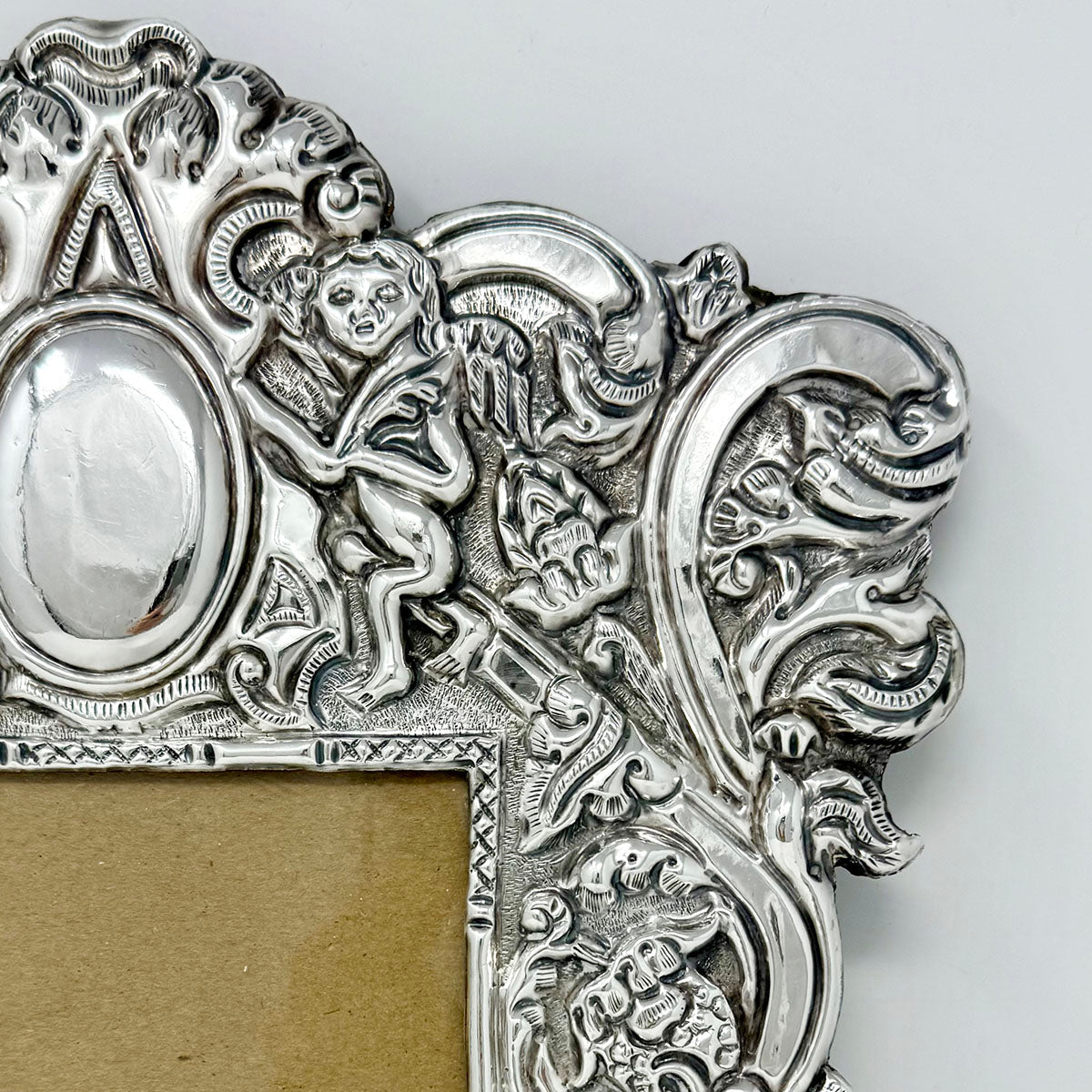 Ornate Sterling Silver Photo Frame (holds 4"x5 1/2")
