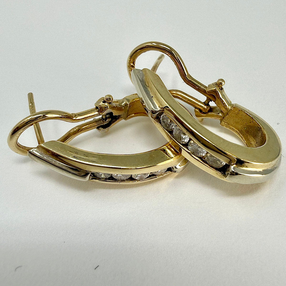 Diamond Hoop Earrings